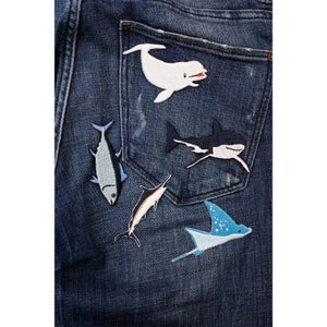 Iron On Patch Sea Creature Set